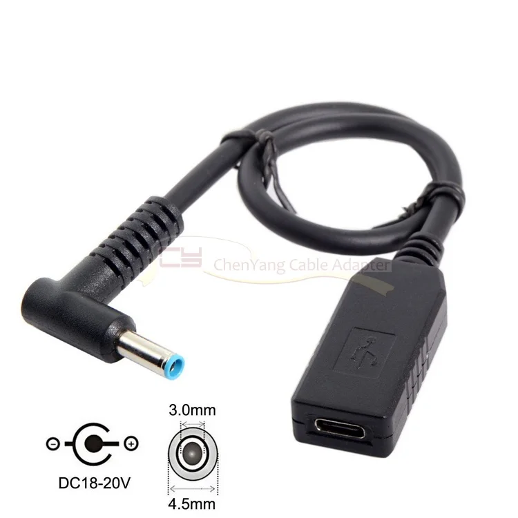 USB 3.0 Type-C USB-C to DC 20V 3 1 4 5mm Dell HP Power Plug PD эмулятор триггера зарядного кабеля для