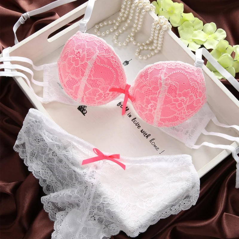 

Sexy Womens Set Lace Lingerie Underwear Push-Up Padded Bra Underwire Outfits New ht