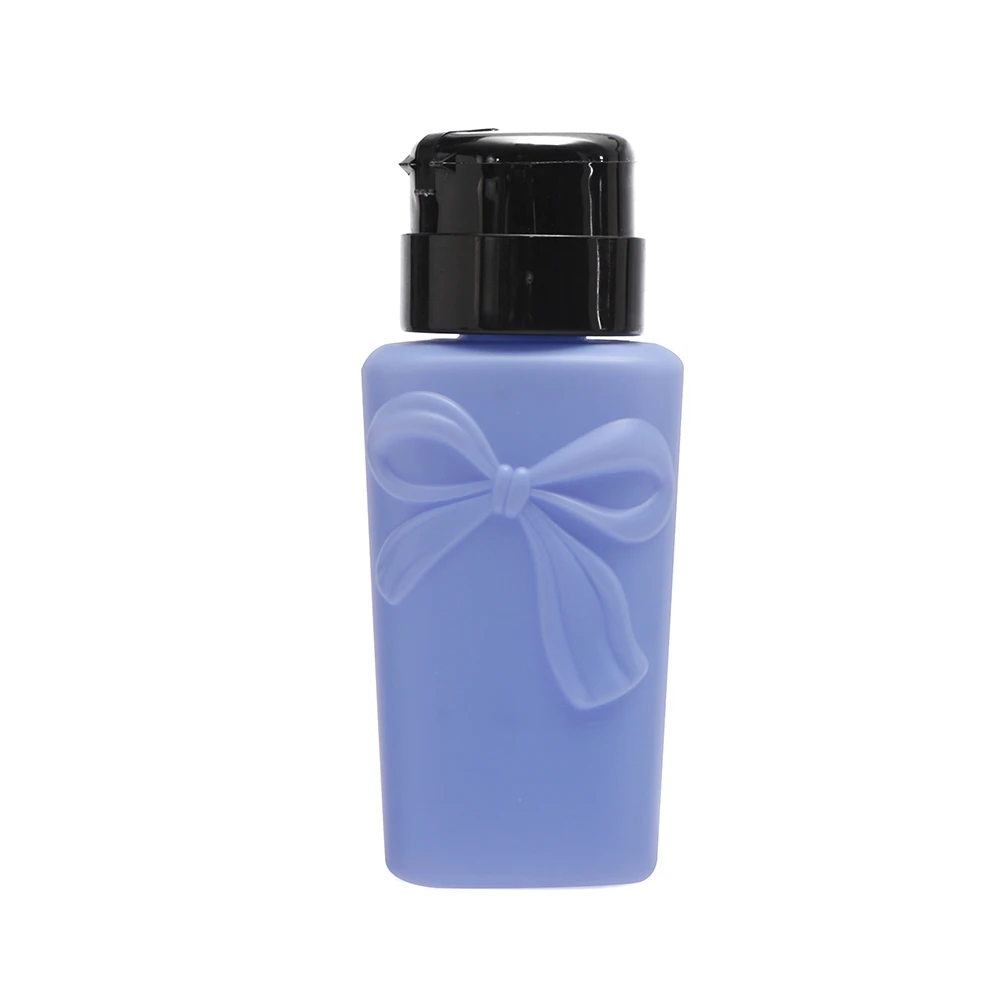 1 шт. пресс для лука Стеклянные Бутылочки для лака бутылки для диспенсера очиститель для снятия макияжа многоразового контейнера флакон с распылителем - Цвет: blue