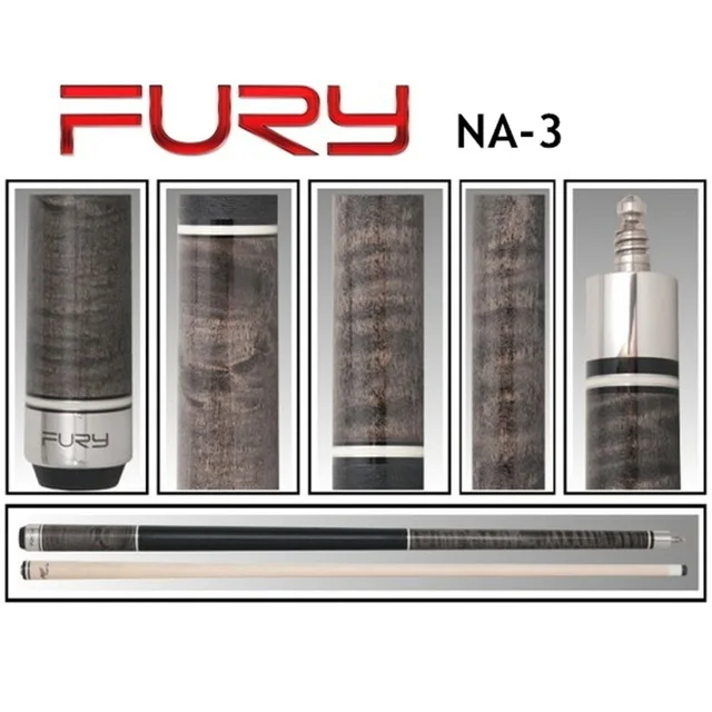 

Fury pool cue, Model NA-3, Cue tip 12.75mm, 149cm / 59'', Maple Billiard cue for chinese snooker, nine ball, Free shipping