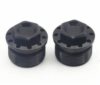 

Black CNC Aluminium Anodized Fork Tube Cap Bolt with Steering Stem Bolt For Harley FXR FXD Sportster 1200 883