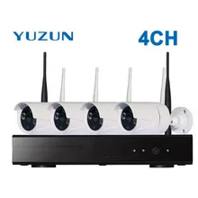 4CH 1080P Wireless NVR Kit Wifi CCTV System IR Outdoor Waterproof 1080p 2.0MP IP Camera P2P CCTV Kit Video Security Surveillance