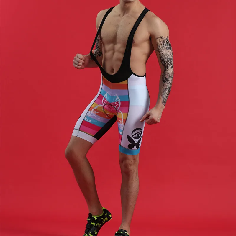 2019 glamour men cycling clothing summer comfortable breathable tights BOESTALK high quality sexy butterfly bike jersey set