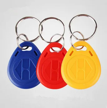 

(1000 pcs/lot) 125Khz RFID Keyfob Proximity EM4100 Ring Card Token Tags Keychains for Access Control Read Only