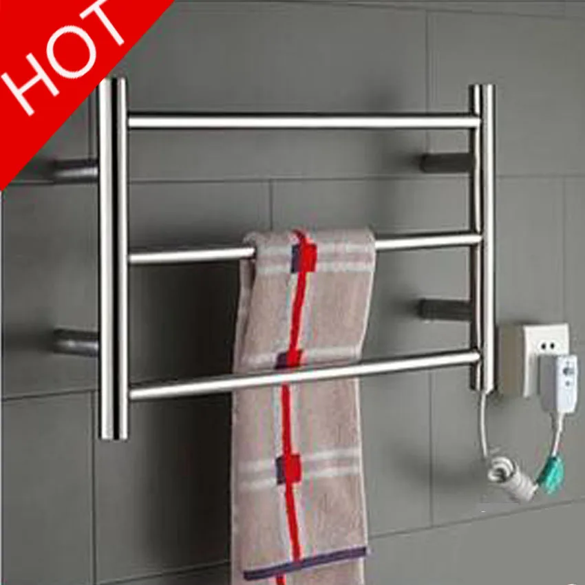 

YEK-8022 Hot Sale Heated Towel Rail, Stainless Steel Electric Towel Racks Holder Bathroom Accessories Wall Mounted