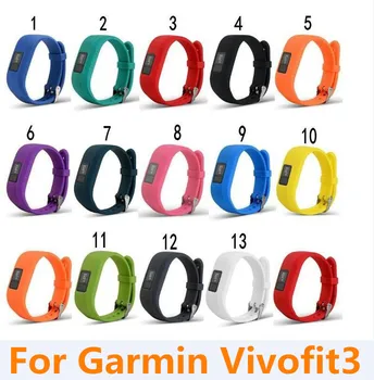 

New Soft Silicone Replacement Wrist Watch Band Strap For Garmin Vivofit3 Vivofit 3 For Garmin JR Kids Smart Watch Bands
