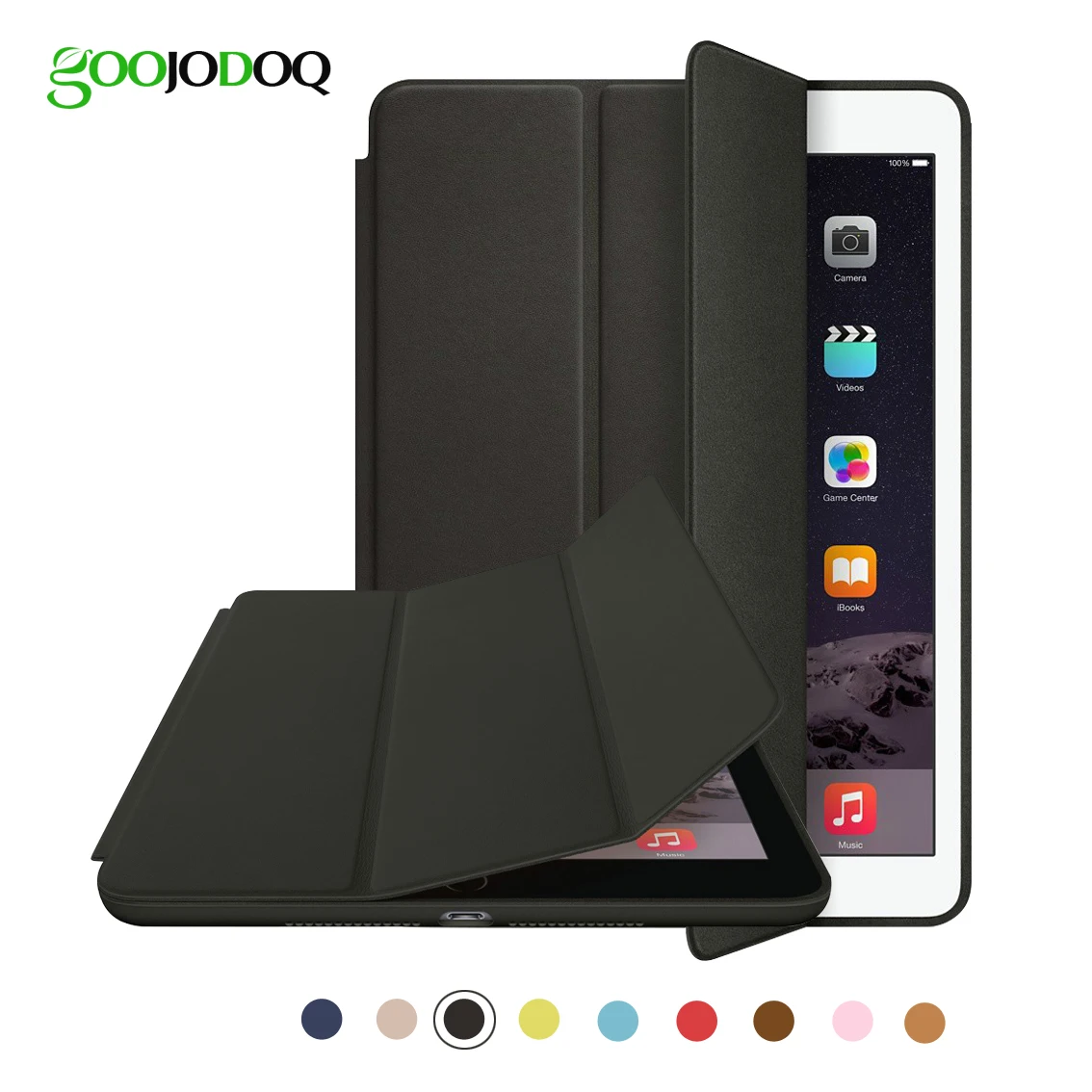 

For ipad air 2 Smart Case for ipad air 1 ( iPad 5 6 ) LOGO Magnetic Ultra Slim Pu Leather Cover Flip Stand Auto Sleep/Wake up