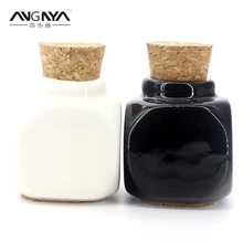 Angnya 1 шт. Хрустальный двусторонний блюдо акриловых жидких Стекло чашки и нейл-арта акрил для маникюра, оборудование для маникюра, чаши чашки чая A064