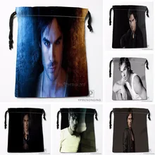 Custom Ian Somerhalder Drawstring Bags Travel Storage Mini Pouch Swim Hiking Toy Bag Size 18x22cm#0412-03-20