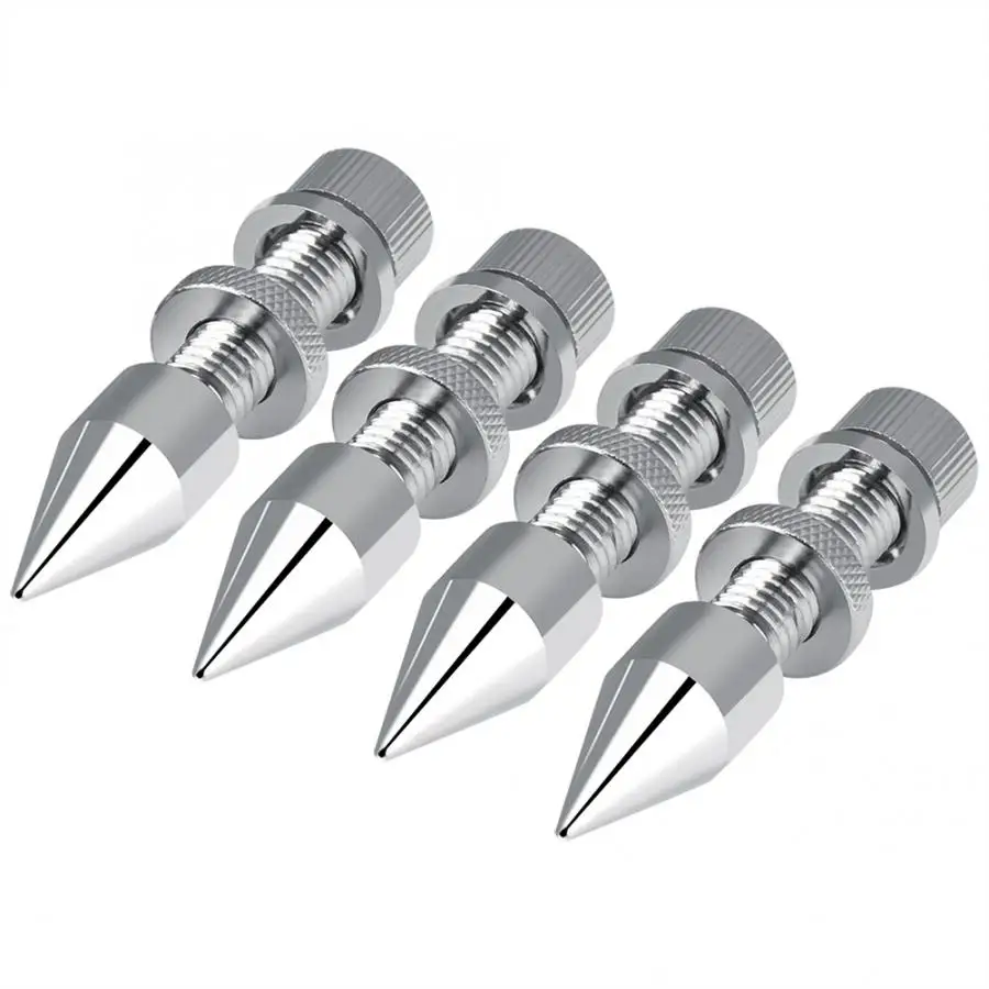 4X Lautsprecher Isolation Spikes Stehen Standfuß HiFi Stoßfeste Cone Base Pads