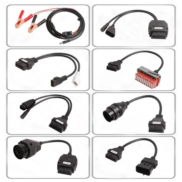 Prix pour Ensemble complet 8 câbles de voiture pour AutoCom CDP Pro OBD2 Connecteur De Diagnostic Pour Multi-marques Voitures OBDII adaptateur câble Prix pour Ensemble complet 8 câbles de voiture pour AutoCom CDP Pro OBD2 Connecteur De Diagnostic Pour Multi-marques Voitures OBDII adaptateur câble