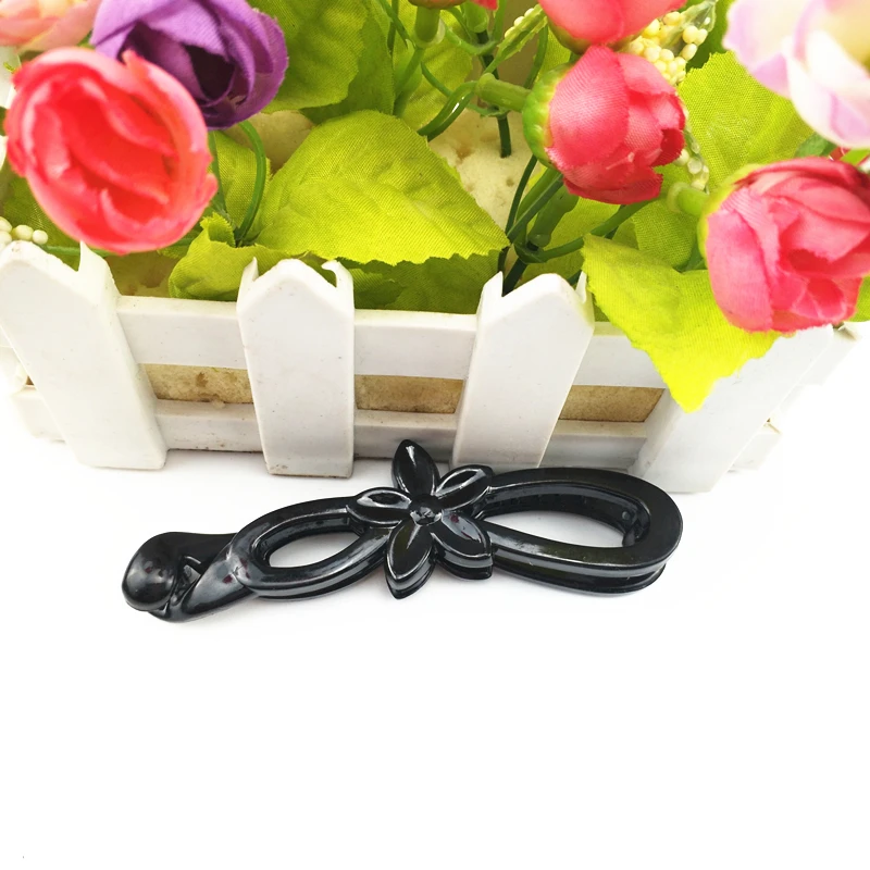

HappyKiss 1pcs New camellia Banana Clips for women twist Ponytail Vertical Hairpin Hair Claw Clip barrettes flower accessories