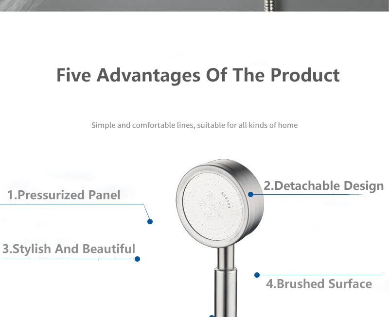 Высококачественная душевая головка Водосберегающие герметичный душ для ванной комнаты ручная квадратная душевая головка 300 отверстий