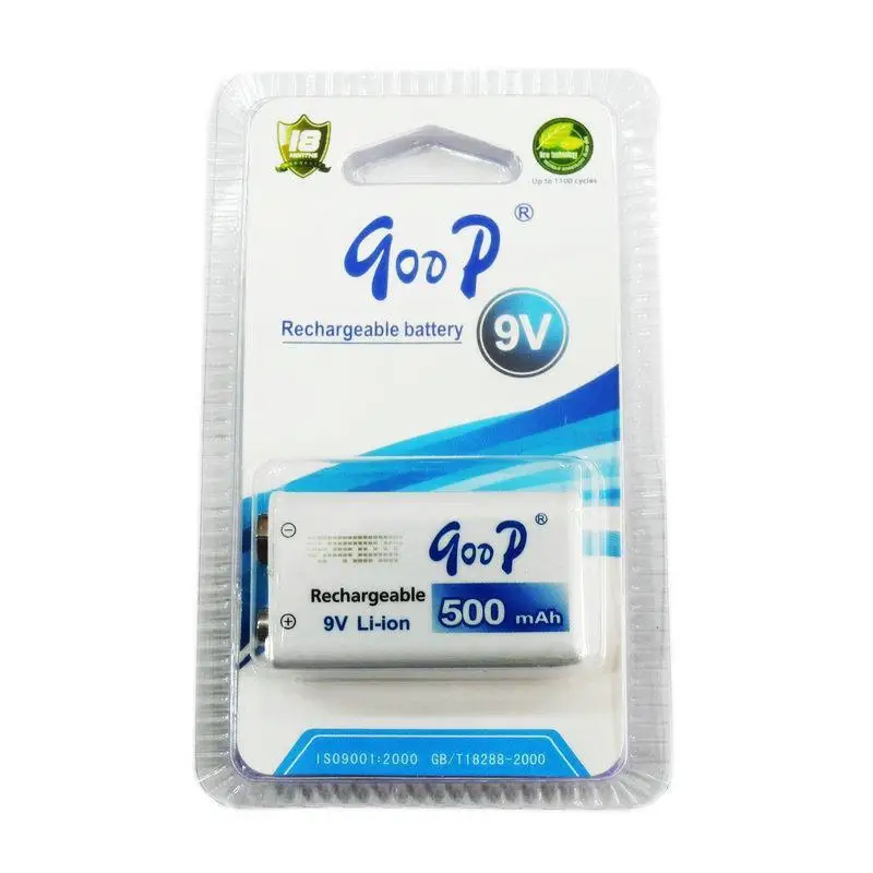 BTY 500mAh Batteries 9V 9 Volt Li ion Rechargeable Battery Rechargeable Battery For Wireless