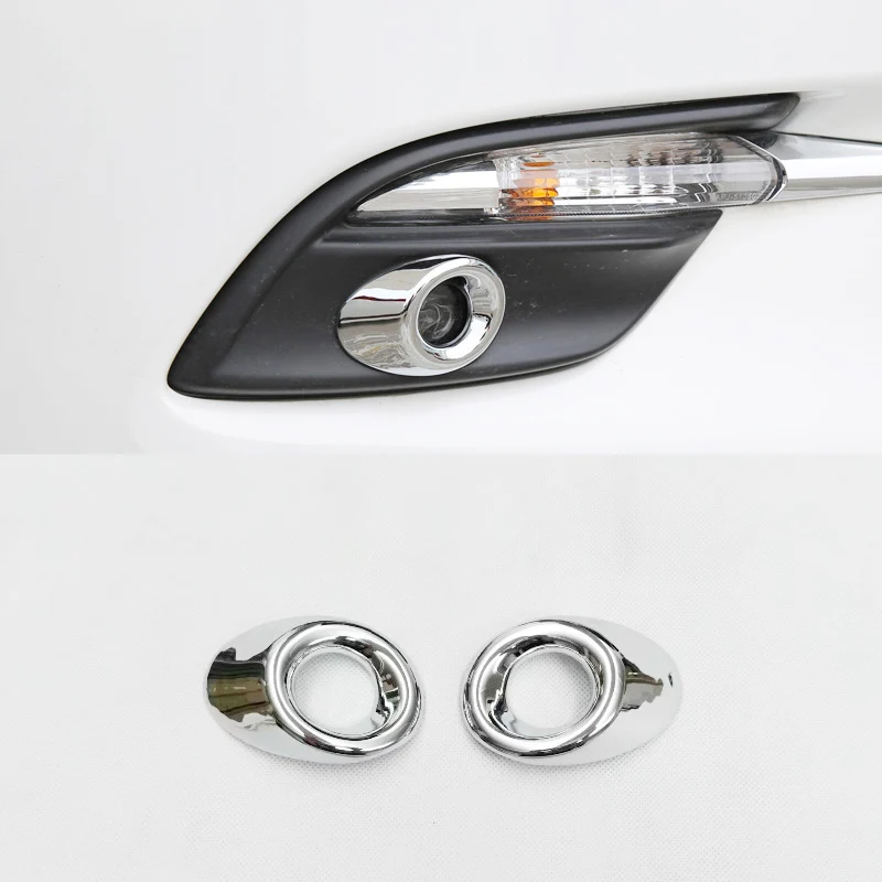 

For MAZDA 3 AXELA 2017 2018 ABS Front Fog Light Lamp Eyelid Cover Trim Head Foglight Eyebrow Strip Car Styling Accessories 2pcs