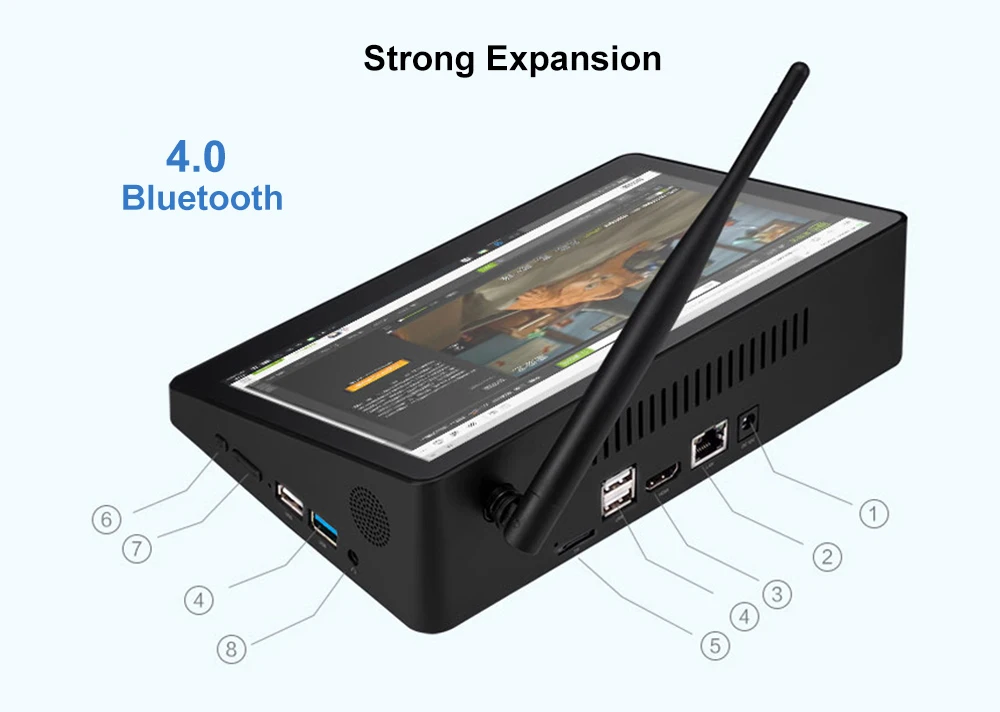 Pipo X10 PRO Intel Cherry Trail Z8350 4 Гб DDR3L + 32 GB Встроенная память Mini PC Поддержка Widws 2,4G Wi-Fi 100 Мбит BT4.0