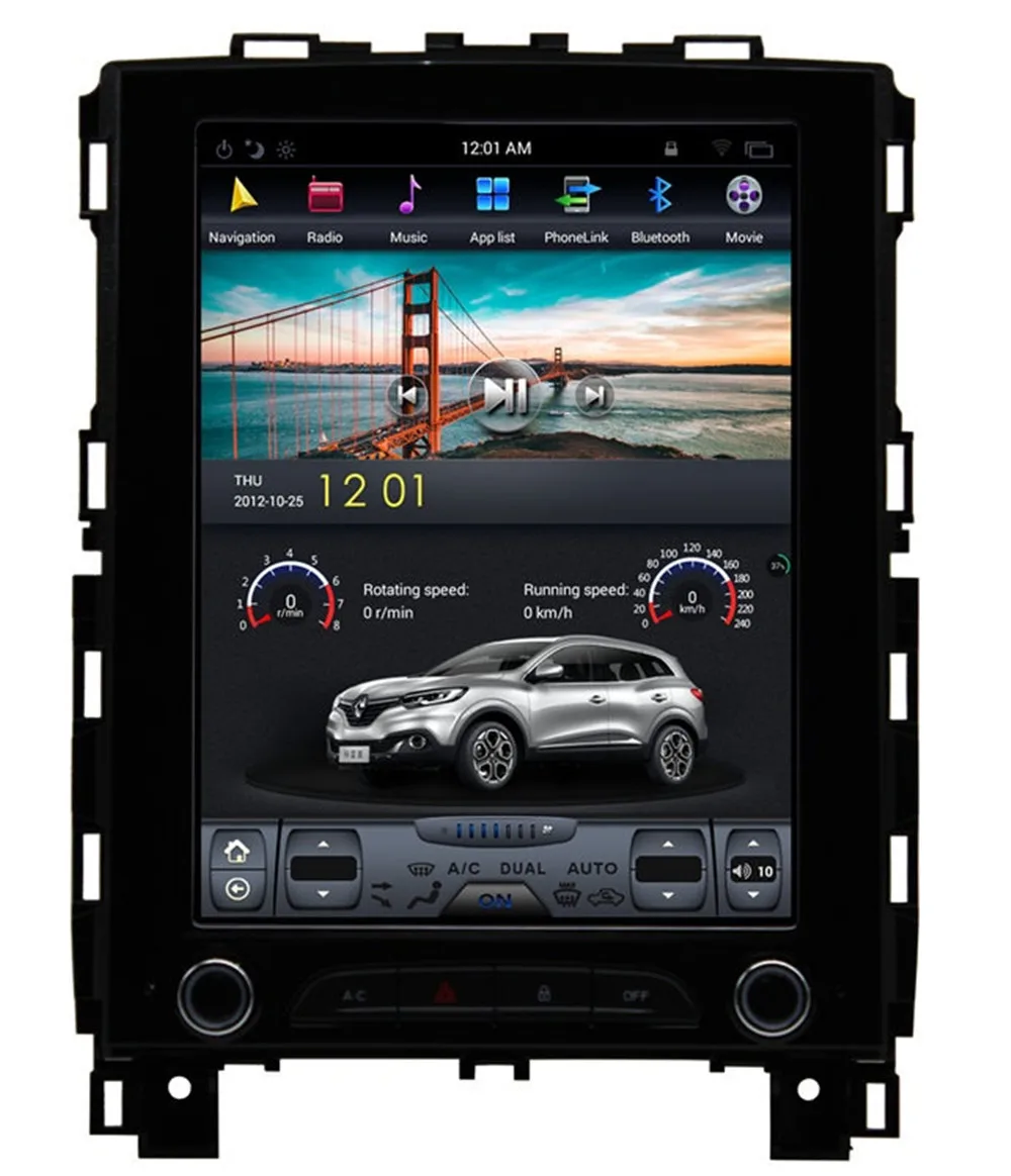 

10.4 inch Vertical Screen Tesla Style Android 8.1 Car DVD GPS Navigation Radio Audio Player for Renault Koleos Megane 2016 2017