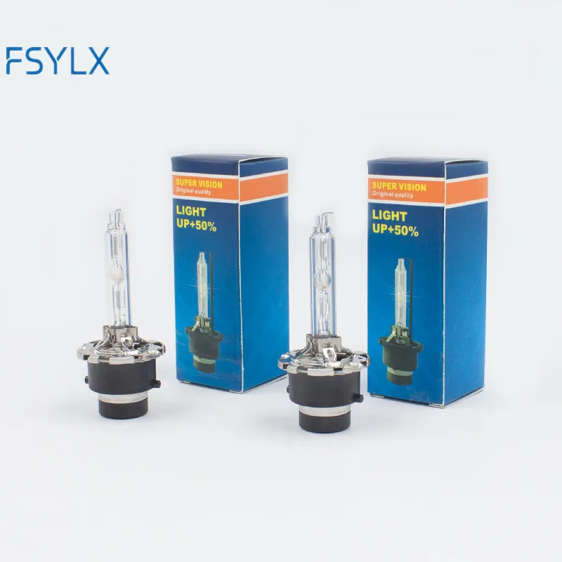

FSYLX D2S bulb HID Xenon lamp light D2S Metal Base Bulb Replacement for Car Headlight Lighting 35W 4300K 5000K 6000k 8000k 12V