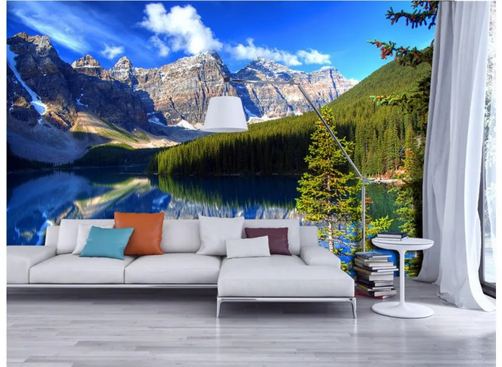 Papel Tapiz Murales 3d Home Decoracion De Paisaje De Alta