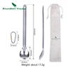 Boundless Voyage Outdoor Titanium Long Handled Spoon Ultralight  Camping Polished Tableware Flatware with Straight Handle ► Photo 2/6