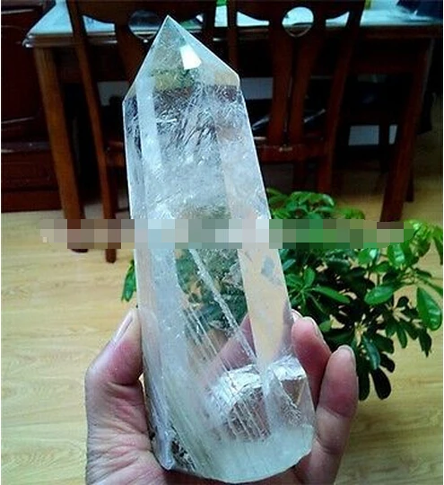 

A 410NATURAL CLEAR QUARTZ CRYSTAL POINT HEALIN (0601)