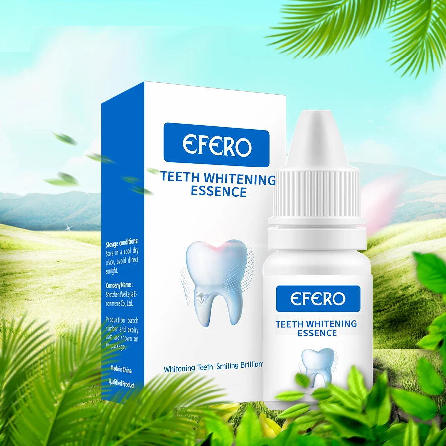 EFERO Teeth Whitening Essence Oral Hygiene Remove Plaque Stains Tooth Whitener Gel Bleaching