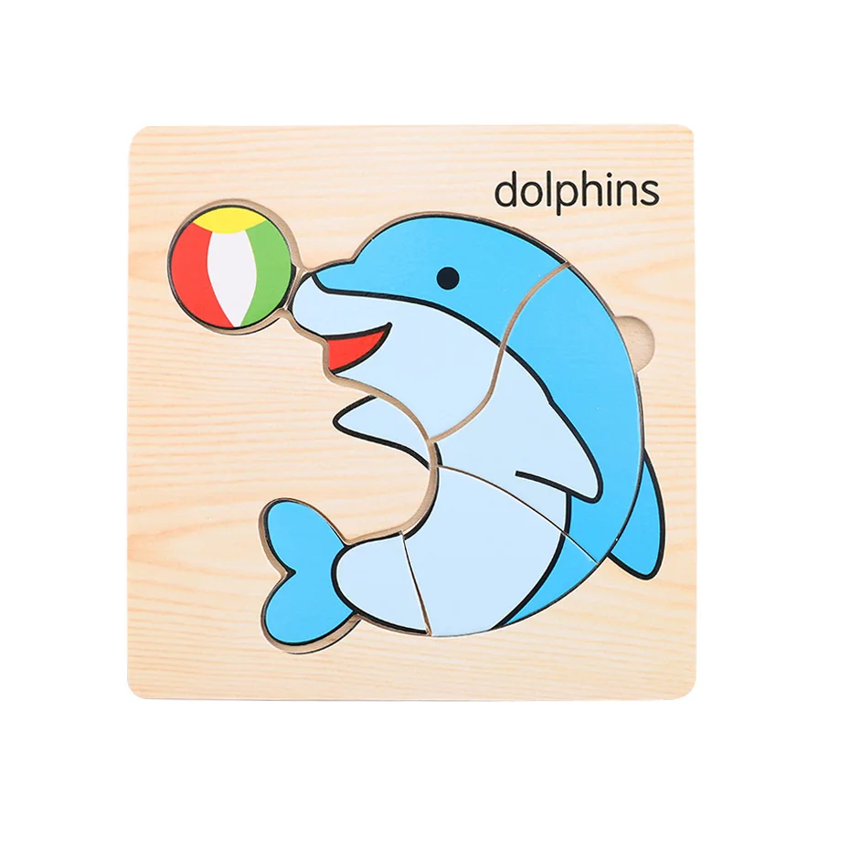 

mamihome 1pc Baby 3D Puzzle Wooden Toys Cartoon Animals Puzzles Child Educational Toy Christmas Nurse Gifts Baby Toys Puzzle