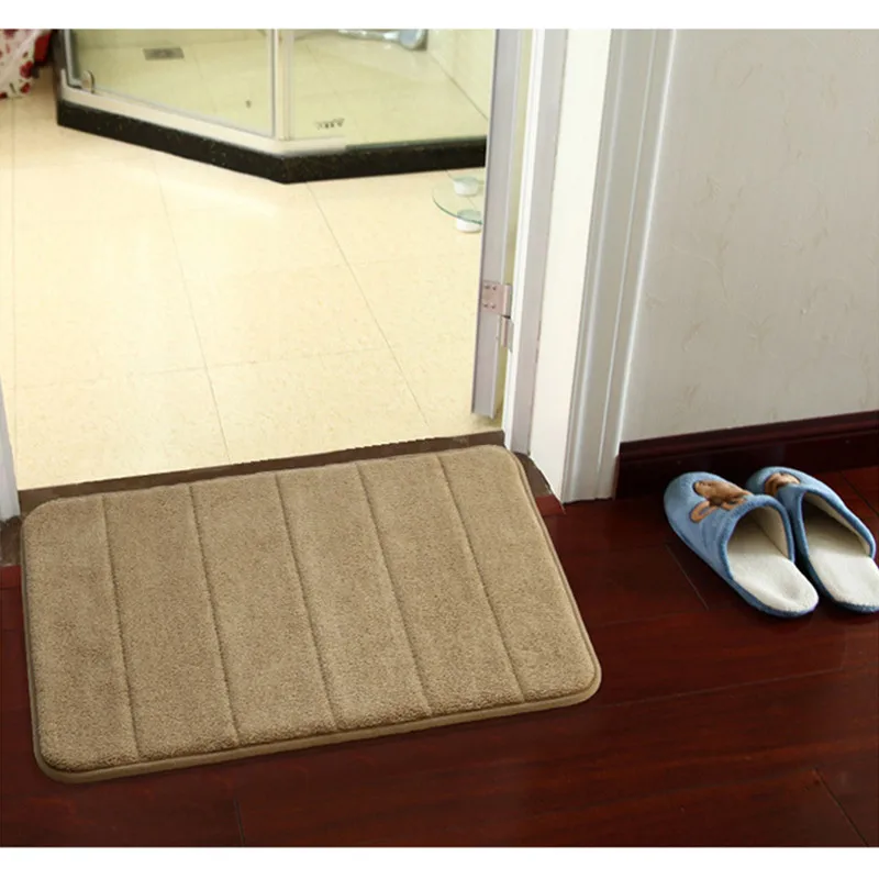 Мягкие Противоскользящие коврики из кораллового флиса с эффектом памяти|doormat