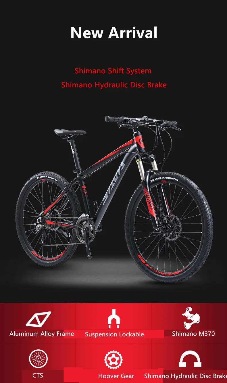 Excellent New Brand Mountain Bike Aluminum Alloy Frame SHIMAN0 27 Speed Hydraulic Disc Brake Bicycle Outdoor Sports MTB Bicicleta 1 Excellent New Brand Mountain Bike Aluminum Alloy Frame SHIMAN0 27 Speed Hydraulic Disc Brake Bicycle Outdoor Sports MTB Bicicleta 1