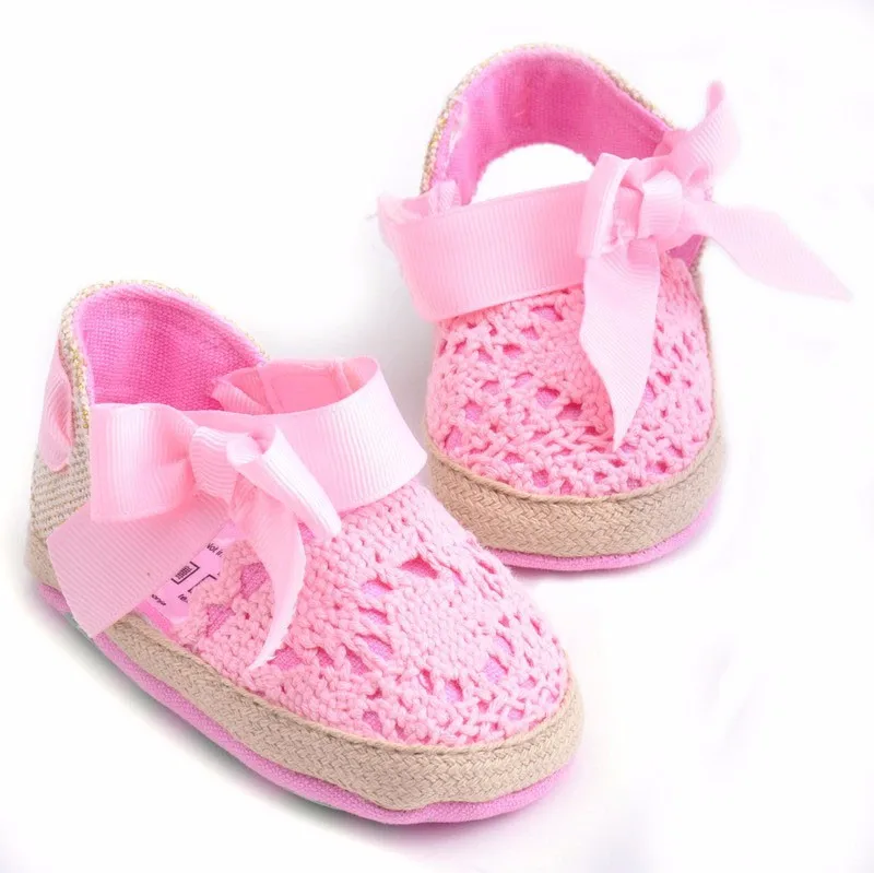 Обувь для новорожденных девочек; обувь для малышей; обувь принцессы для малышей; детская кроватка; обувь для первых шагов; вязаная обувь с большим бантом; обувь с мягкой подошвой