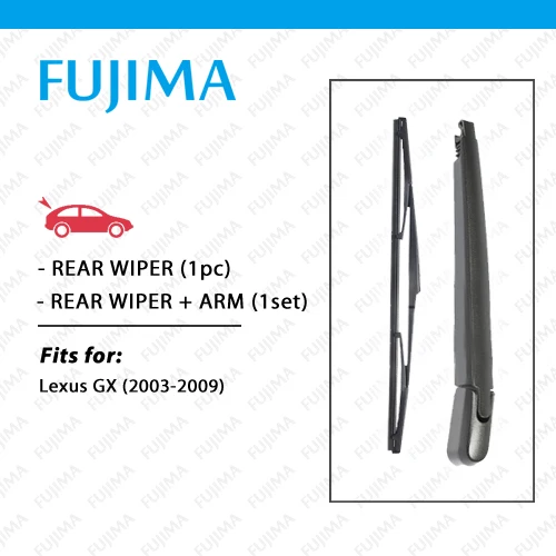 

Rear Wiper Blade and Arm for LEXUS GX470 GX 470 (2003-2009) Back Window Windscreen Rear Wiper Arm
