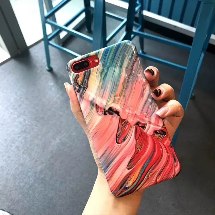 Kwainee картина маслом Стиль чехол для iPhone 7 Plus 8 плюс 6 6s X Xs Чехол