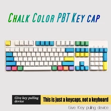 Профиль ANSI 104 Ключа Пустой Толстый PBT Мел Keyset Keycap для Cherry MX переключатели механическая клавиатура(China)