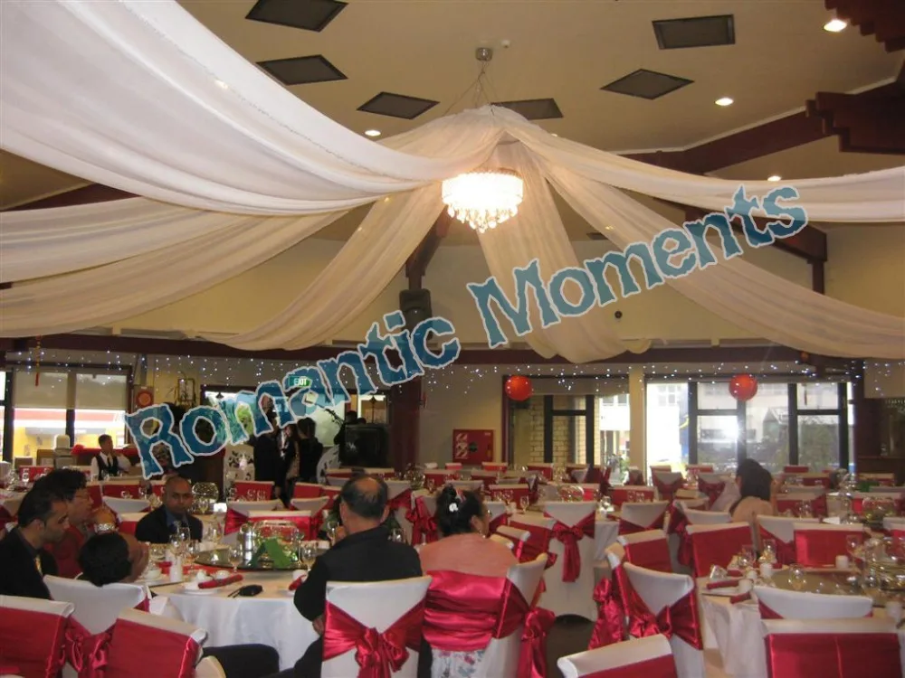 10 Pieces Canopy Drapery For Wedding Fabric Decoration Wedding