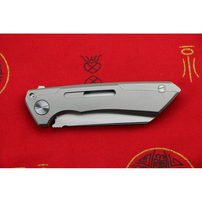 Складной нож Green thorn SNECX BUSTER лезвие M390 TC4 титановая ручка медная прокладка походный