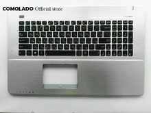 RU Teclado Russo Para ASUS X750 X750J X750JA X750JB X750JN X750VB Tampa Superior Maiúsculas Palmrest teclado RU Layout