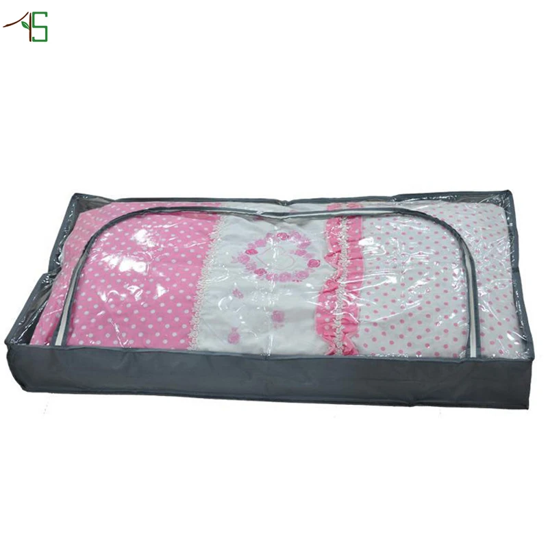 Quilt Bedding Storage Bag Clothes Duvet Under Bed Organizer Zipped
