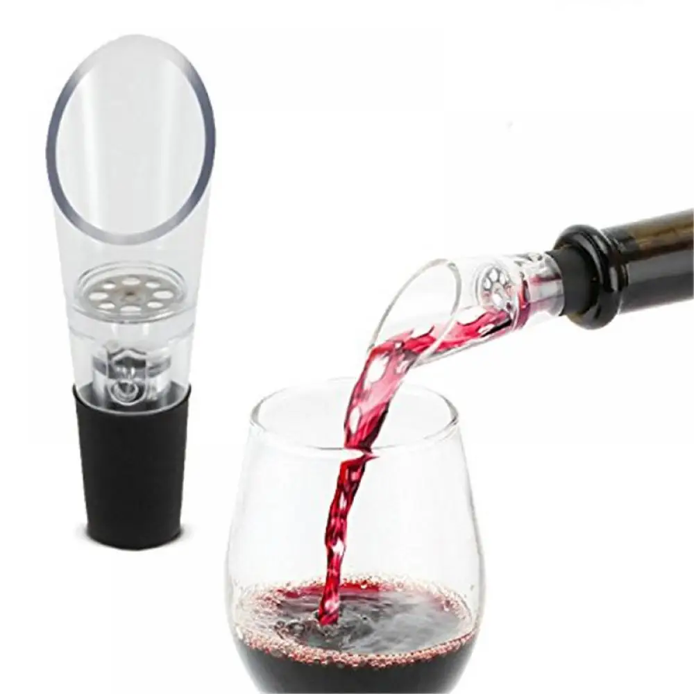 1pc White Red Wine Aerator Pour Spout Bottle Stopper Decanter Pourer