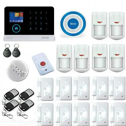 YoBang Security WIFI 3G Alarm System Sensor Spanish Russian English Smart Home WIFI Security 3G Alarm Smoke Fire Detector System