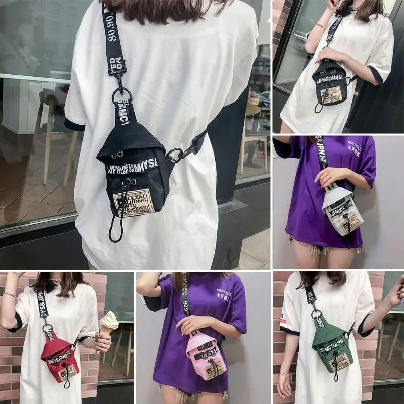 2019 جديد تصميم المراهقات حقيبة كتف الورك هوب الخصر الصدر حزمة العصرية Crossbody أكياس الأزياء الكورية النساء الصدر يد Z70