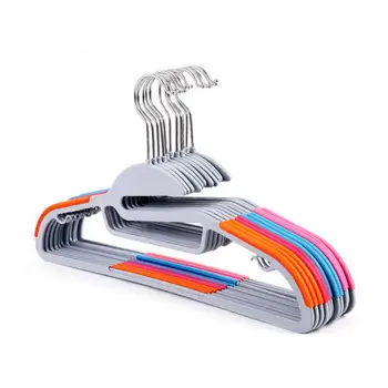 

10pcs Multifunction 360 Degrees Rotating Non-Slip Clothes / Shawl / Tie Racks Hangers (Random Color)