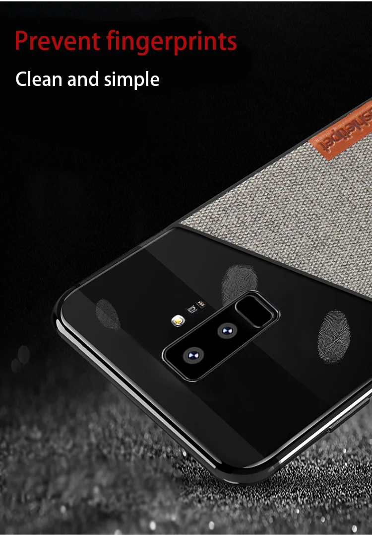 Ультратонкий тканевый силиконовый чехол для samsung Galaxy S9, S8, note 10, A70, A50, A8, Мягкий защитный чехол с текстурой ткани