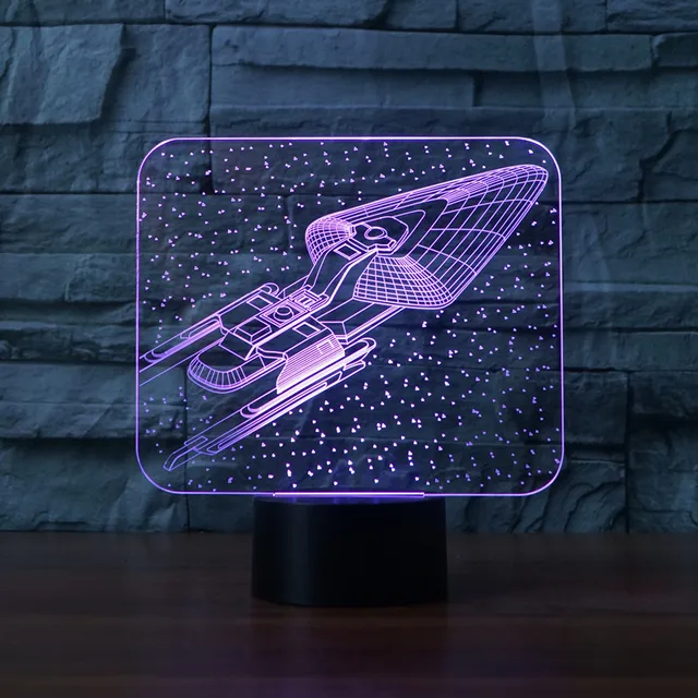 Nieuwigheid Star Trek 3D Nachtlampje Lamp Star Wars USB LED ... Nieuwigheid Star Trek 3D Nachtlampje Lamp Star Wars USB LED ...