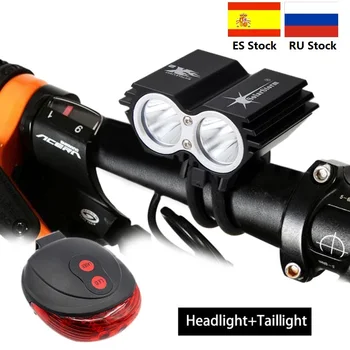 

SolarStorm 1600 Lumens 2x XM-L T6 LED front Cycling Light Bike Light Headlight Lamp with Rechargeable 18650 Battery+Charger
