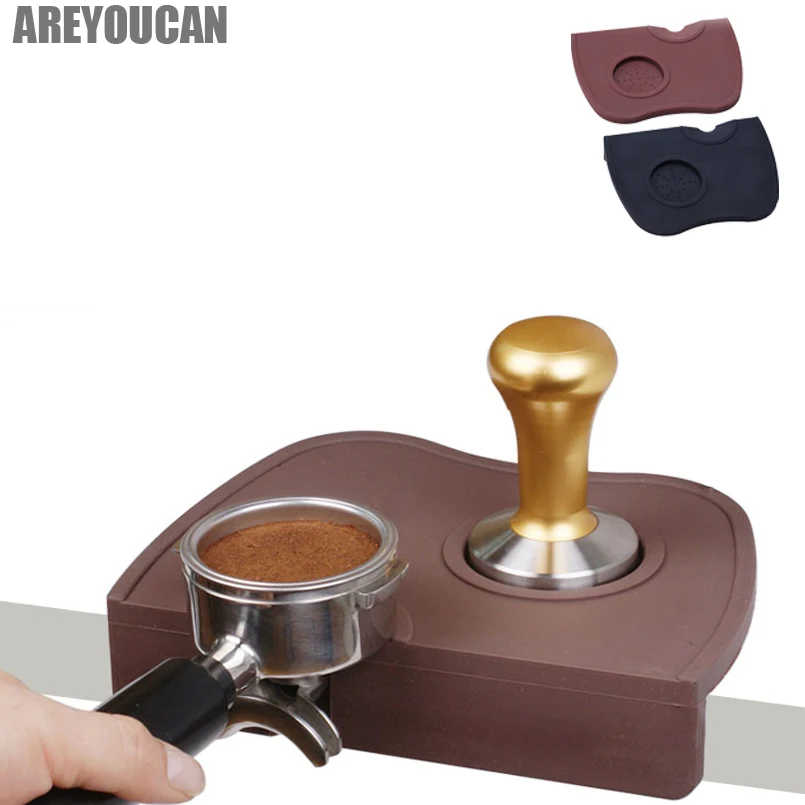 Silicone Espresso Tamp Mat.Fluted Coffee Tampering Corner Mat Pad Tool