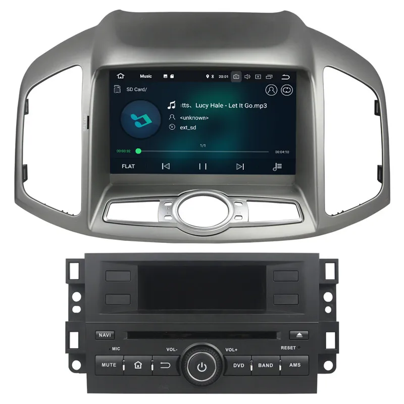 Discount 8" Octa Core 4G WIFI Android 8.1 4GB RAM 64GB ROM Car DVD Multimedia Player Radio Stereo For Chevrolet Captiva Epica 2012-2018 4