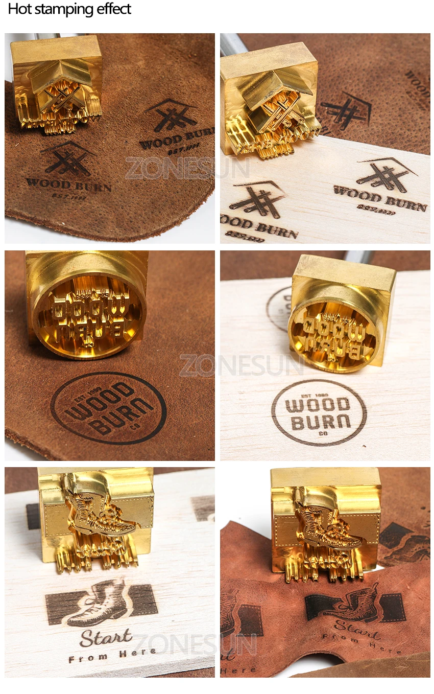 ZONESUN 20mm Thickness Customized Stamp Copper Mold