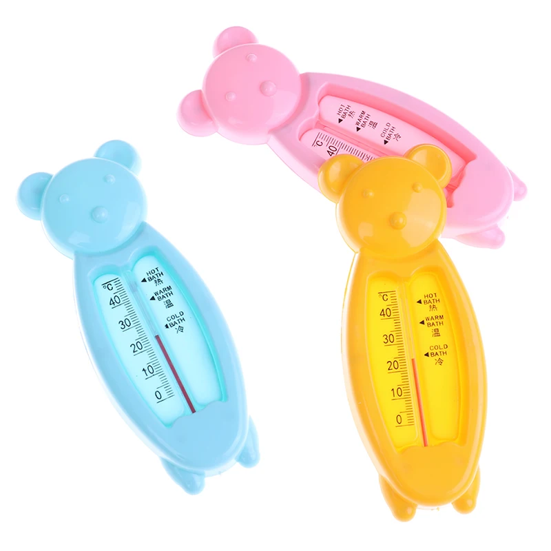 Новая ванна датчик воды термометр мультфильм плавающий прекрасный медведь Детский термометр для воды пластиковый детский термометр для Ванны Игрушка