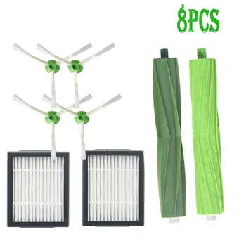 

2*Hepa Filter + 2*Side Brush + 2* Brush Roll for iRobot Roomba i7 E5 E6 I Series Robot Vacuum Cleaner Replacement Spare Parts