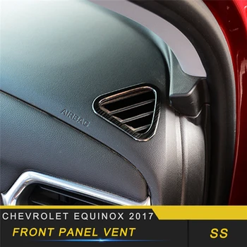 

For Chevrolet Equinox 2017 Car Styling Front Panel A/C Air Vent Outlet Cover Trim Frame Sticker Interior Accessories